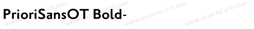 PrioriSansOT Bold字体转换